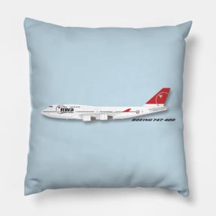 Northwest Airlines Boeing 747-400 airliner Pillow