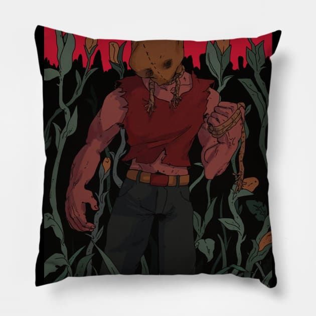 cornfield slasher Pillow by KITTYFROGS