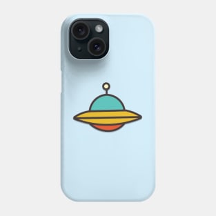 Big retro ufo Phone Case