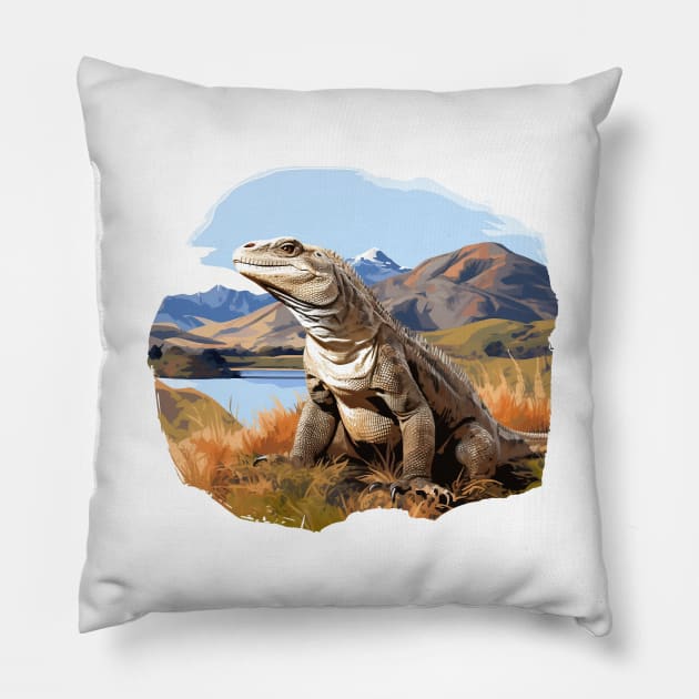 Komodo Dragon Pillow by zooleisurelife