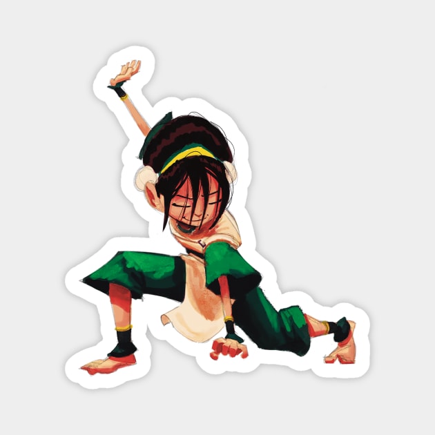 Toph Magnet by JoshNelsonArt