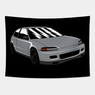 Silver Civic EG6 Tapestry