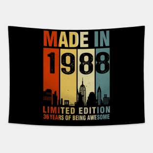 Made In 1988 36th Birthday 36 Years Old Tapestry