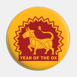Year Of The Ox Mascot Pin