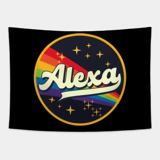 Alexa // Rainbow In Space Vintage Style Tapestry