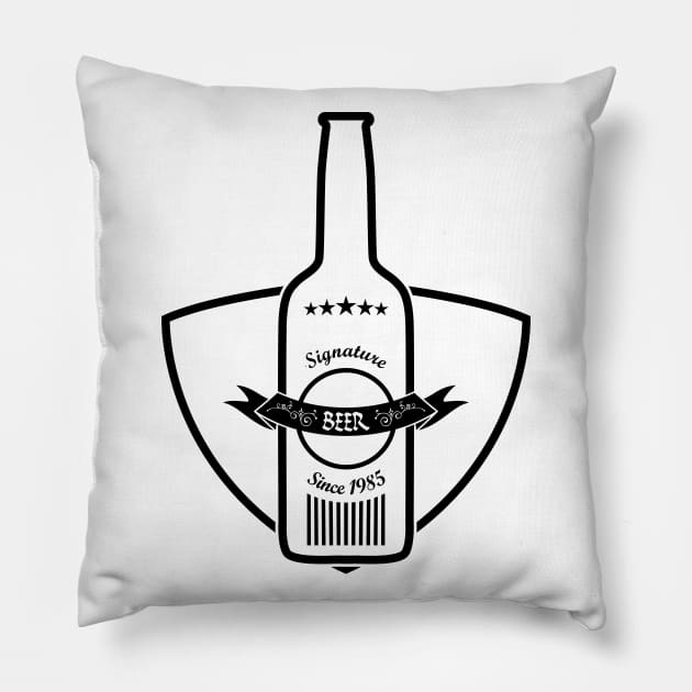 04 - SIGNATURE BEER Pillow by SanTees