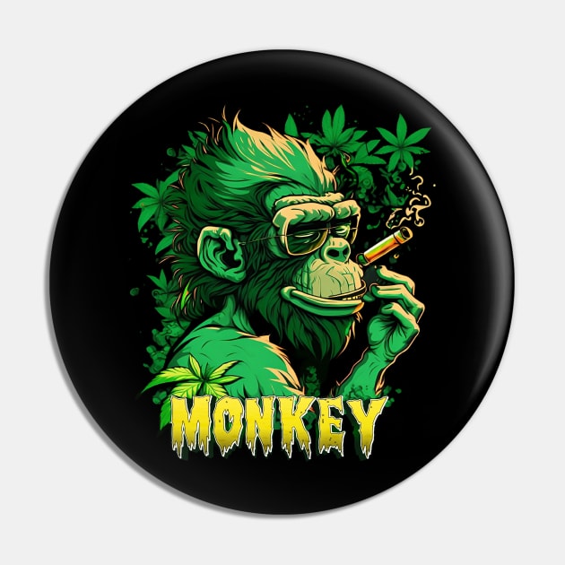 Monkey Lover Pin by Lional Studio