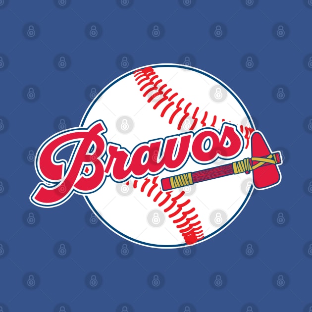 Let's Go Bravos Baseball Nickname by GAMAS Threads