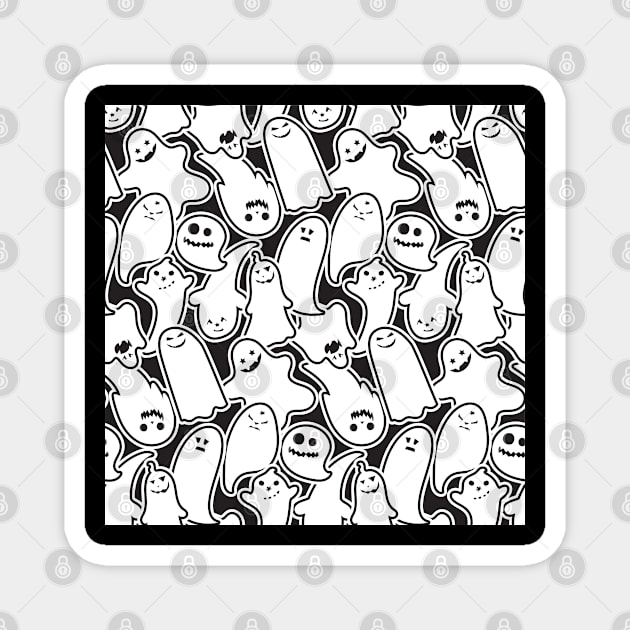 Ghost Halloween Magnet by igzine