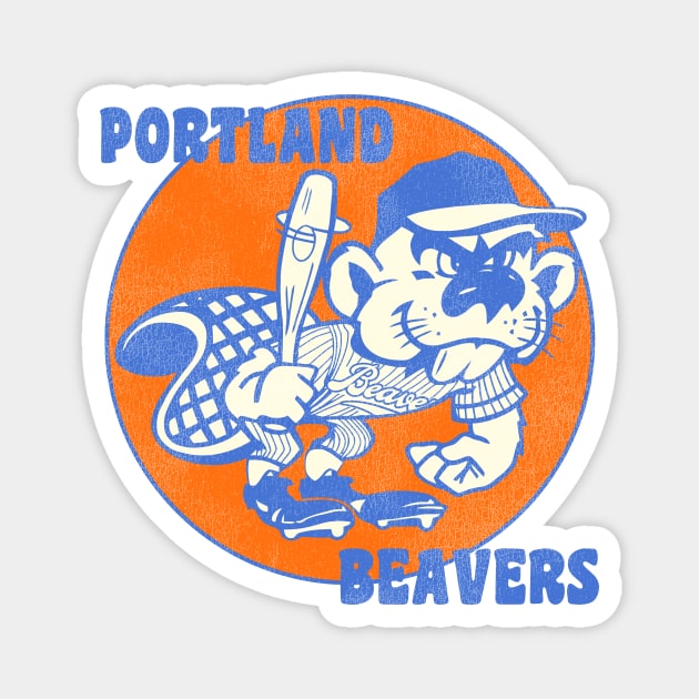 Defunct Portland Beavers Baseball Team Magnet by Defunctland