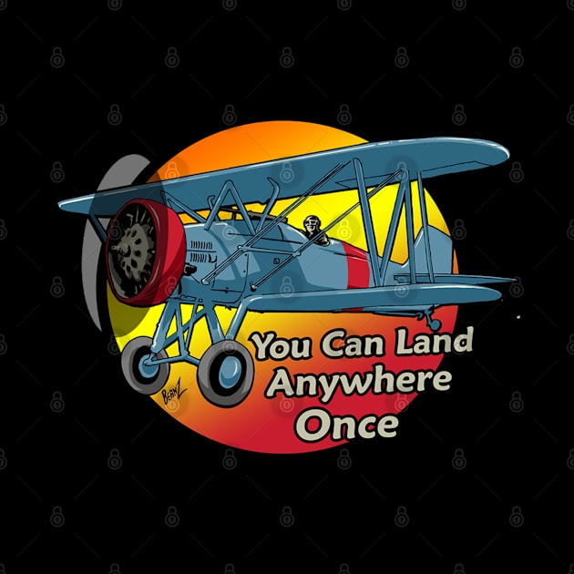 You can Land Anywhere Once Pilots by Funky Aviation