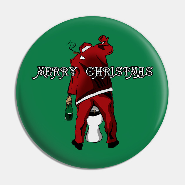 santa peeing christmas sweater