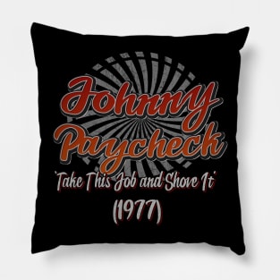 Johnny Paycheck, ‘Take This Job and Shove It’ vintage art Pillow