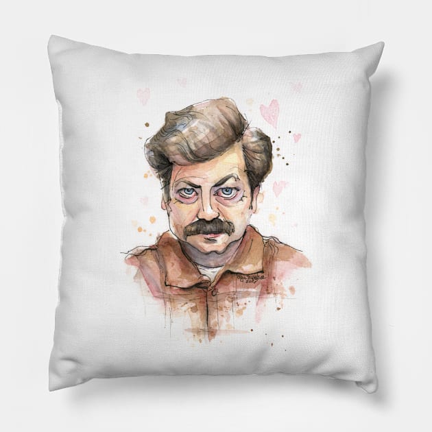 Swanson Love Pillow by Olechka