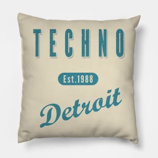 TECHNO 1988 DETROIT Pillow