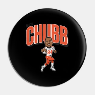 Nick Chubb Caricature Pin