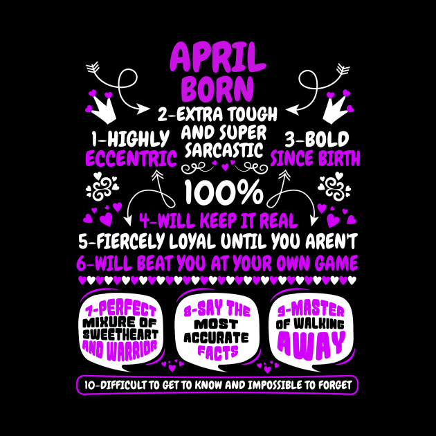 April Born by MCALTees