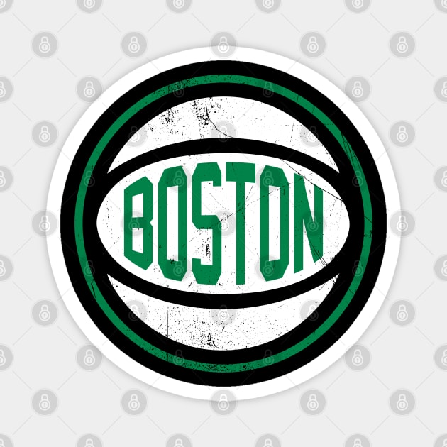 Boston Retro Ball - Black Magnet by KFig21