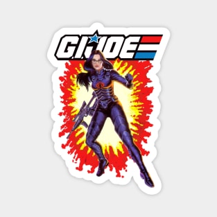 Baroness GI Joe toy art card Magnet