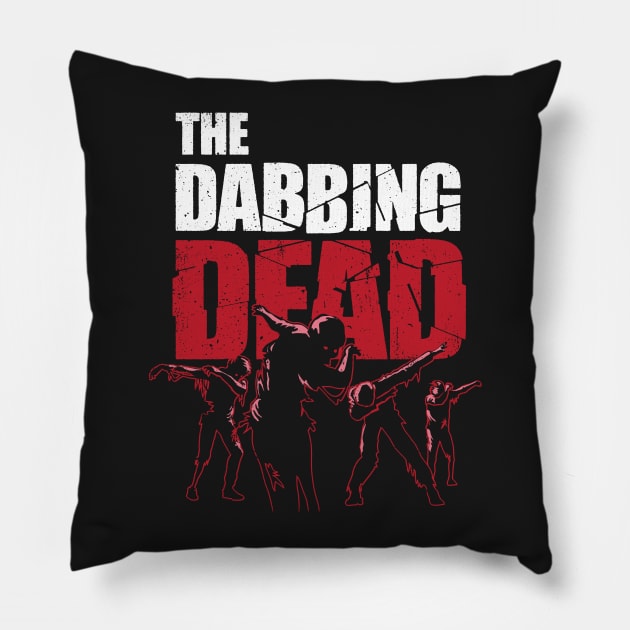 Dabbing Dead Zombie T-shirt Pillow by vo_maria