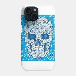 Floral skull Phone Case