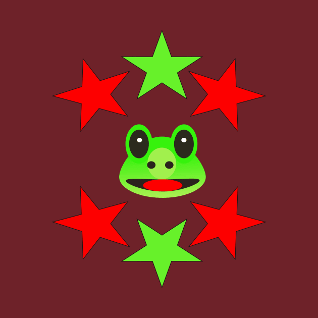 frog with star by cel