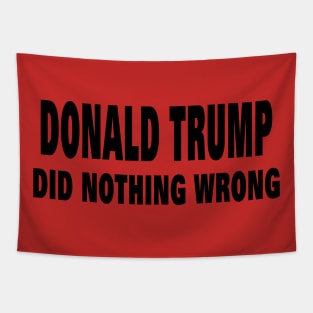 DONALD TRUMP DID NOTHING WRONG Tapestry