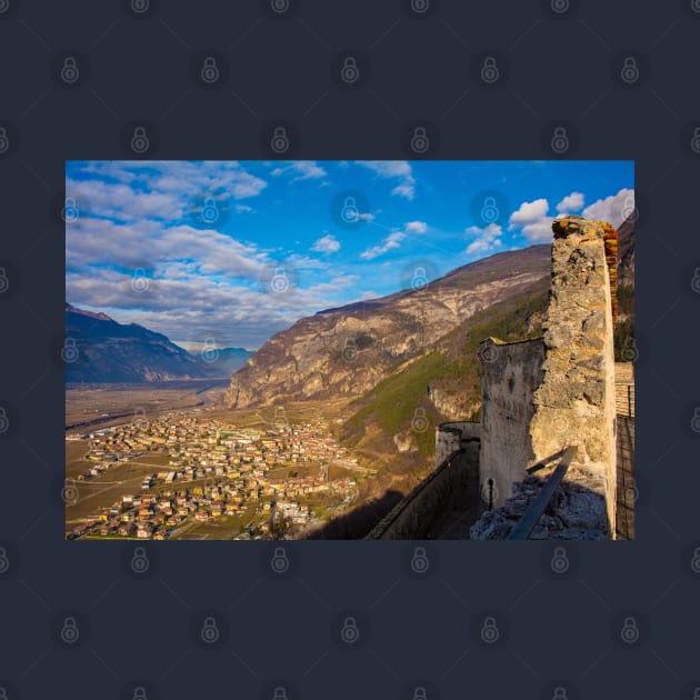 View from Beseno Castle in Trentino, Italy by jojobob