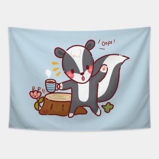 Cute Farting Skunk Tapestry