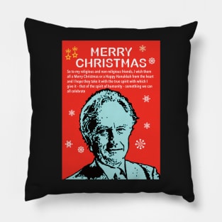 Richard Dawkins Atheist Christmas Pillow