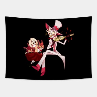 Girl And Fire Girl Tapestry