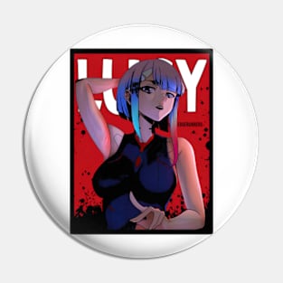 Lucyna Lucy Kushinada Cyberpunk Edgerunners Red Comic Pin