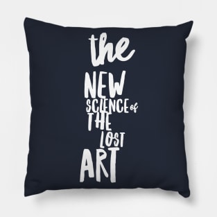 The New Science of the Lost Art (white Sprawl) Pillow