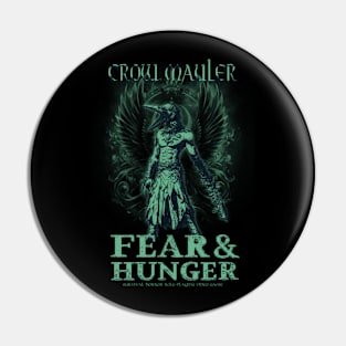 Fear and Hunger Crow Mauler Grunge Pin