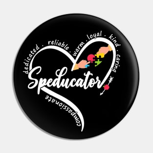 Speducator Special Education Teacher Men Women Sped Ed Pin