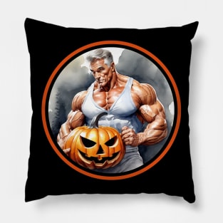 Happy Halloween at the gym Pillow