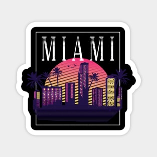 Miami vintage city 70s Magnet