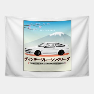 Vintage Japanese Racing League of America AE86 Tapestry