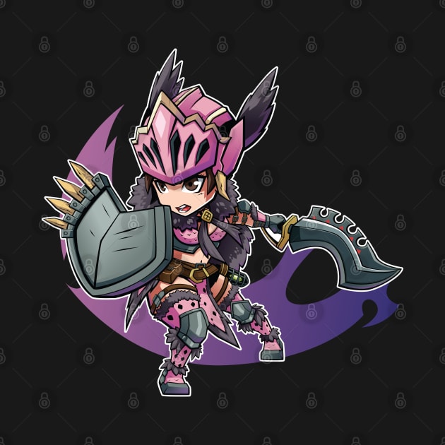 Monster Hunter World Chibi Sword and Shield by Xar623