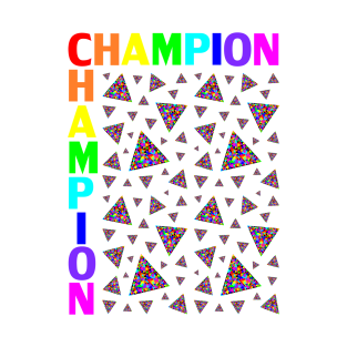 CHAMPION rainbow Triangles T-Shirt