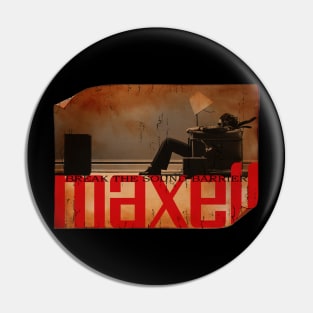 break the sound barrier, maxell retro vintage Pin