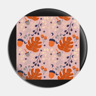 Autumn Pattern Fall Leaves Pin