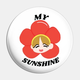 BTS Jhope Hobi Sunshine Chibi Fanart Pin