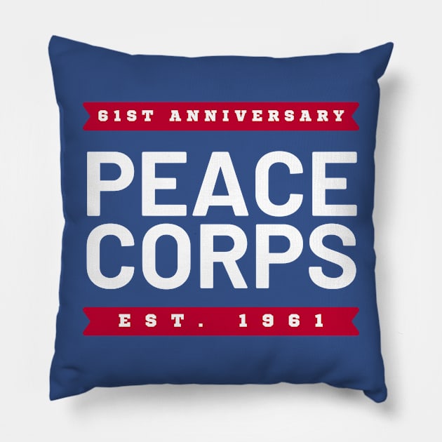 Peace Corps 61st Anniersary Pillow by e s p y