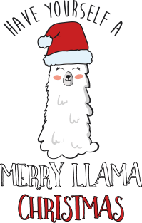 Have A Merry Llama Christmas, Funny Llama Christmas Magnet