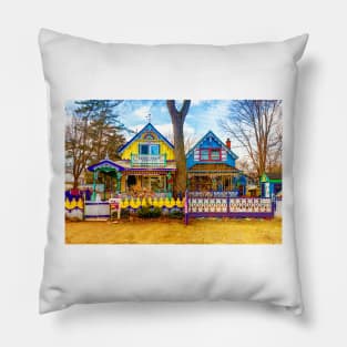 Victorian Gingerbread Cottages 1 Pillow