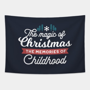 The Magic of Christmas Quote II Tapestry