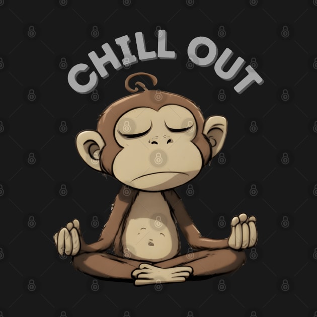 Chill Out Meditation Monkey by Lazy Essentials