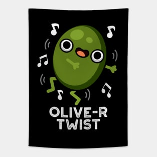 Olive-r Twist Cute Fruit Olive Pun Tapestry