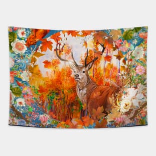 Autumn Deer Tapestry